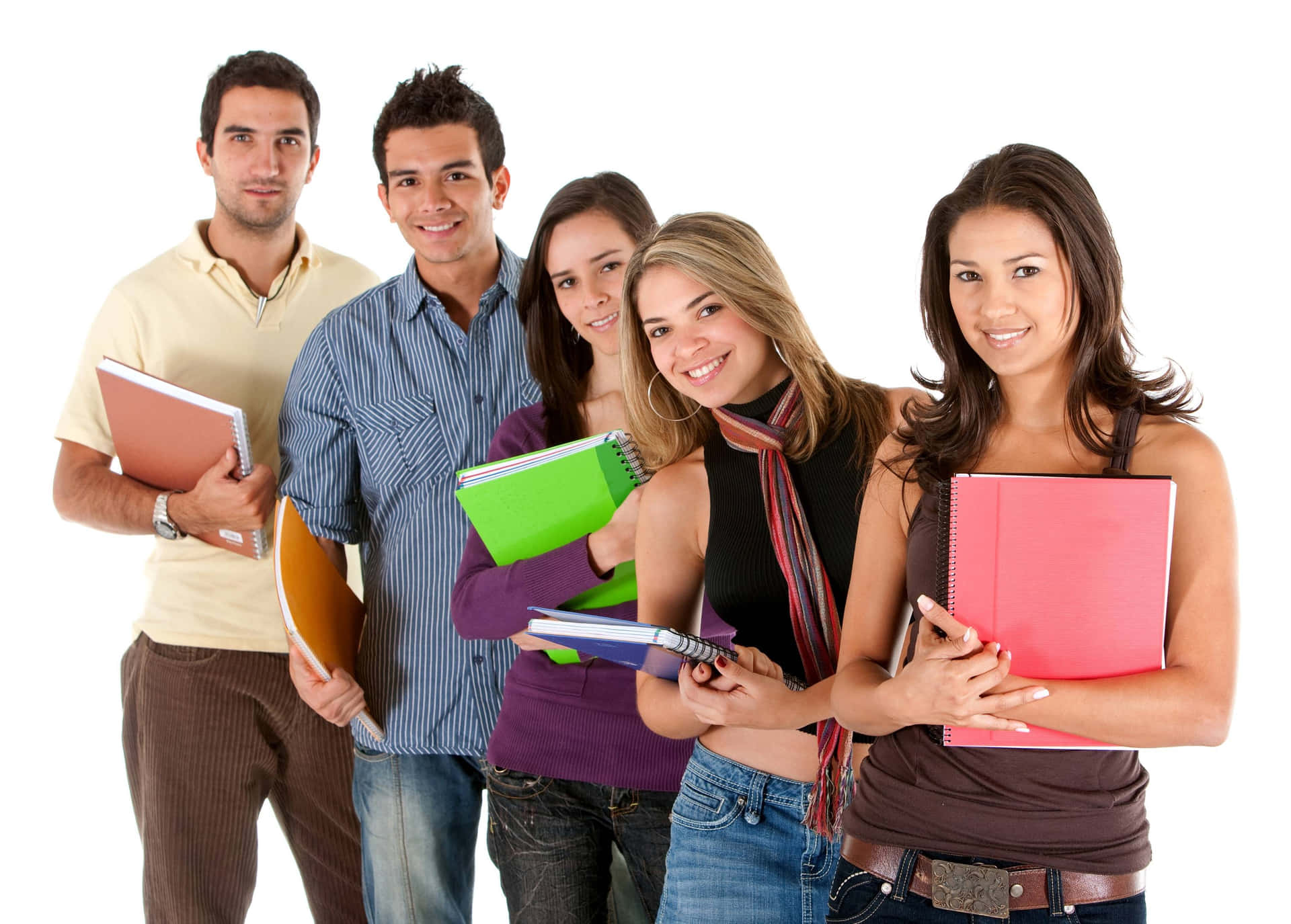Groupof Students Posing With Books.jpg Background