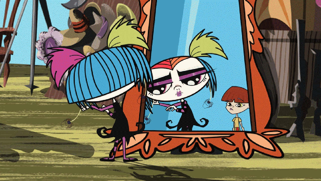 Growing Up Creepie Mirror Background
