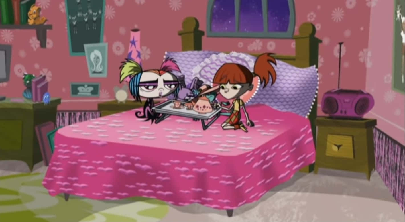 Growing Up Creepie Tea Party Game Background