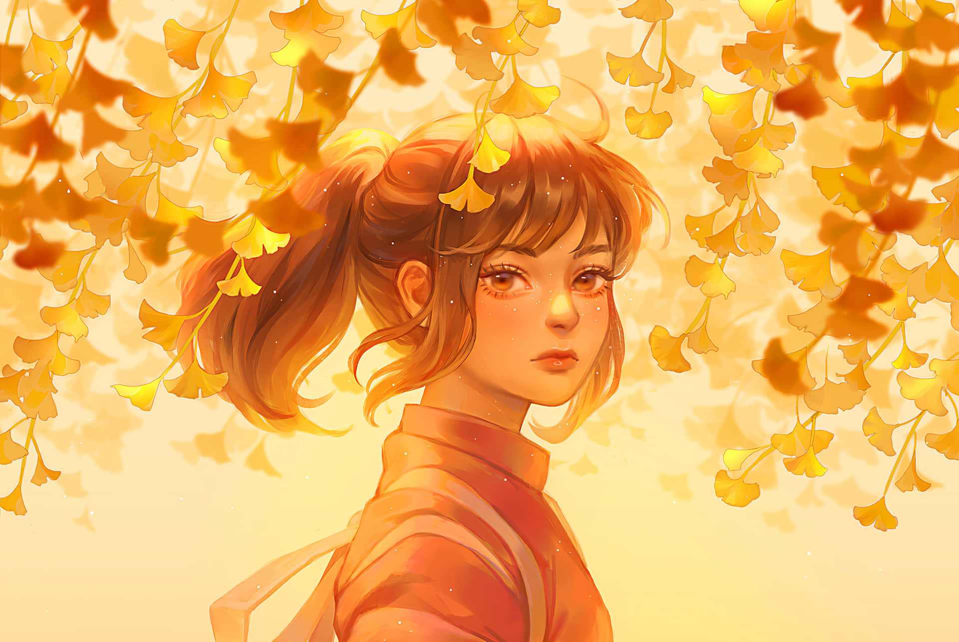 Grown Up Chihiro Of Spirited Away Movie Background