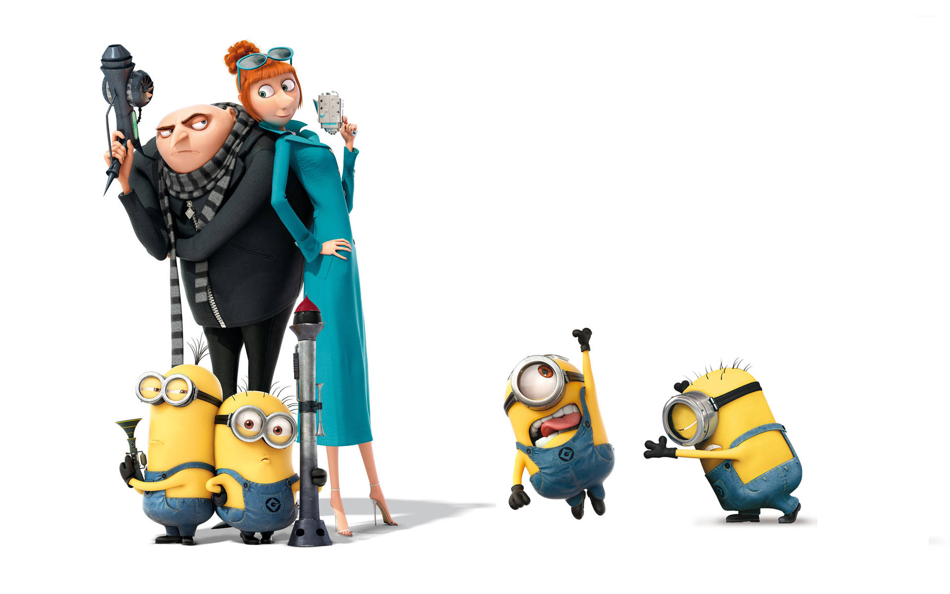 Gru Lucy Minions Despicable Me 2 Background