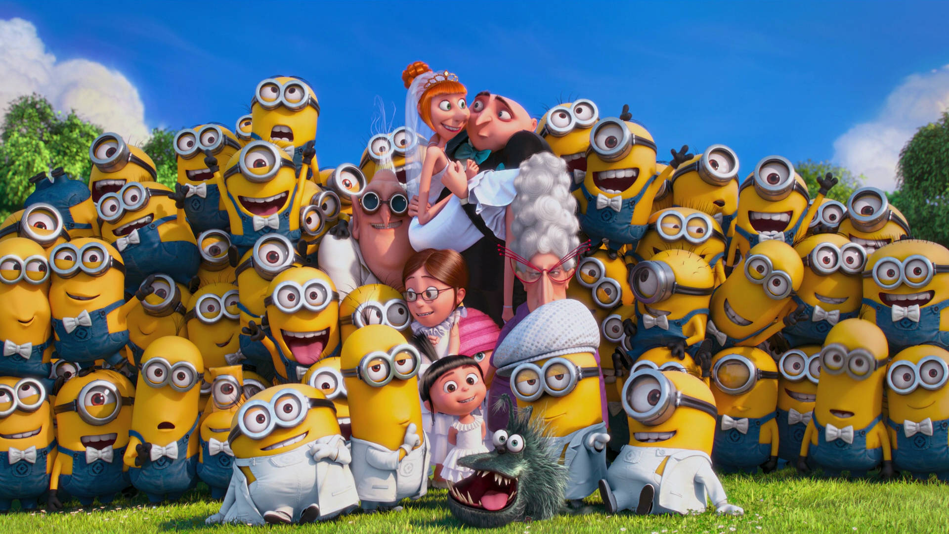 Gru Lucy Wedding Despicable Me 2 Background