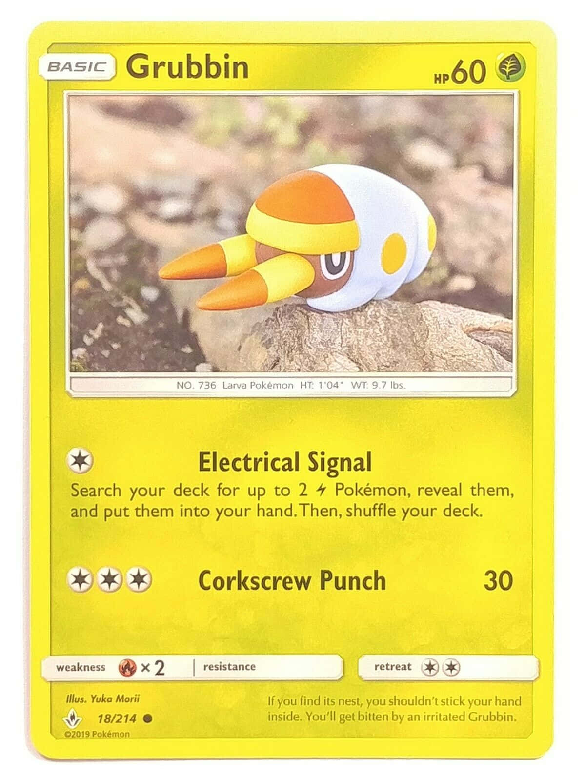 Grubbin Pokemon Card Background