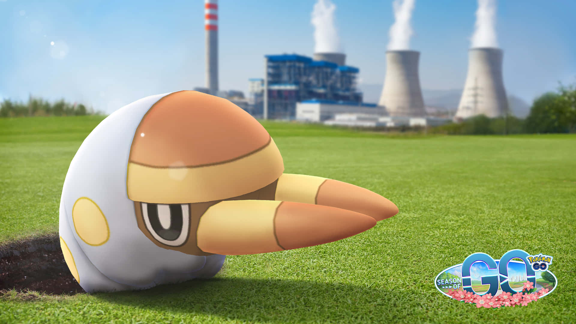 Grubbin Pokemon Go Seasonal Event Background