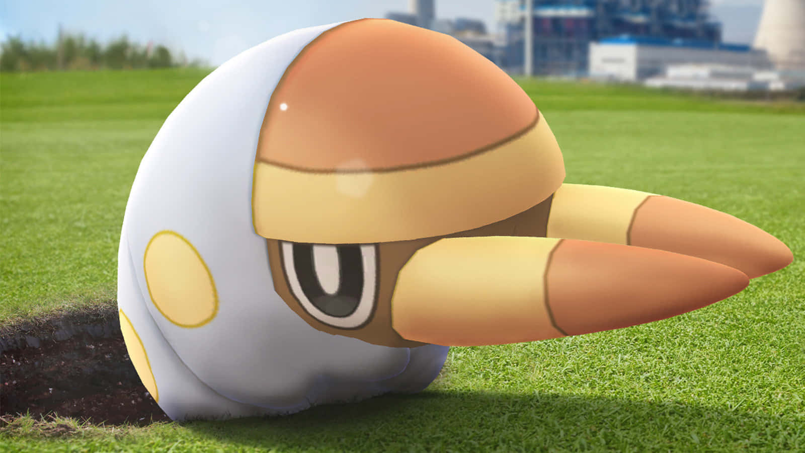 Grubbin Pokemonin Nature Background