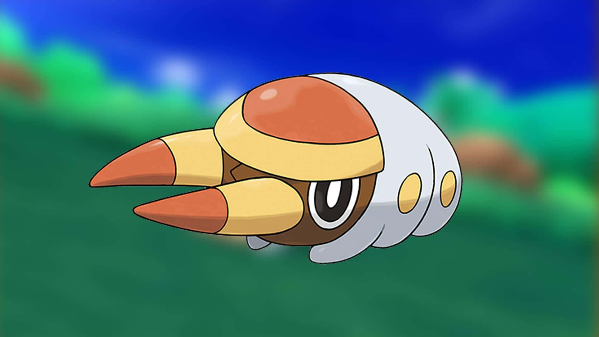 Grubbin Pokemonin Nature Background