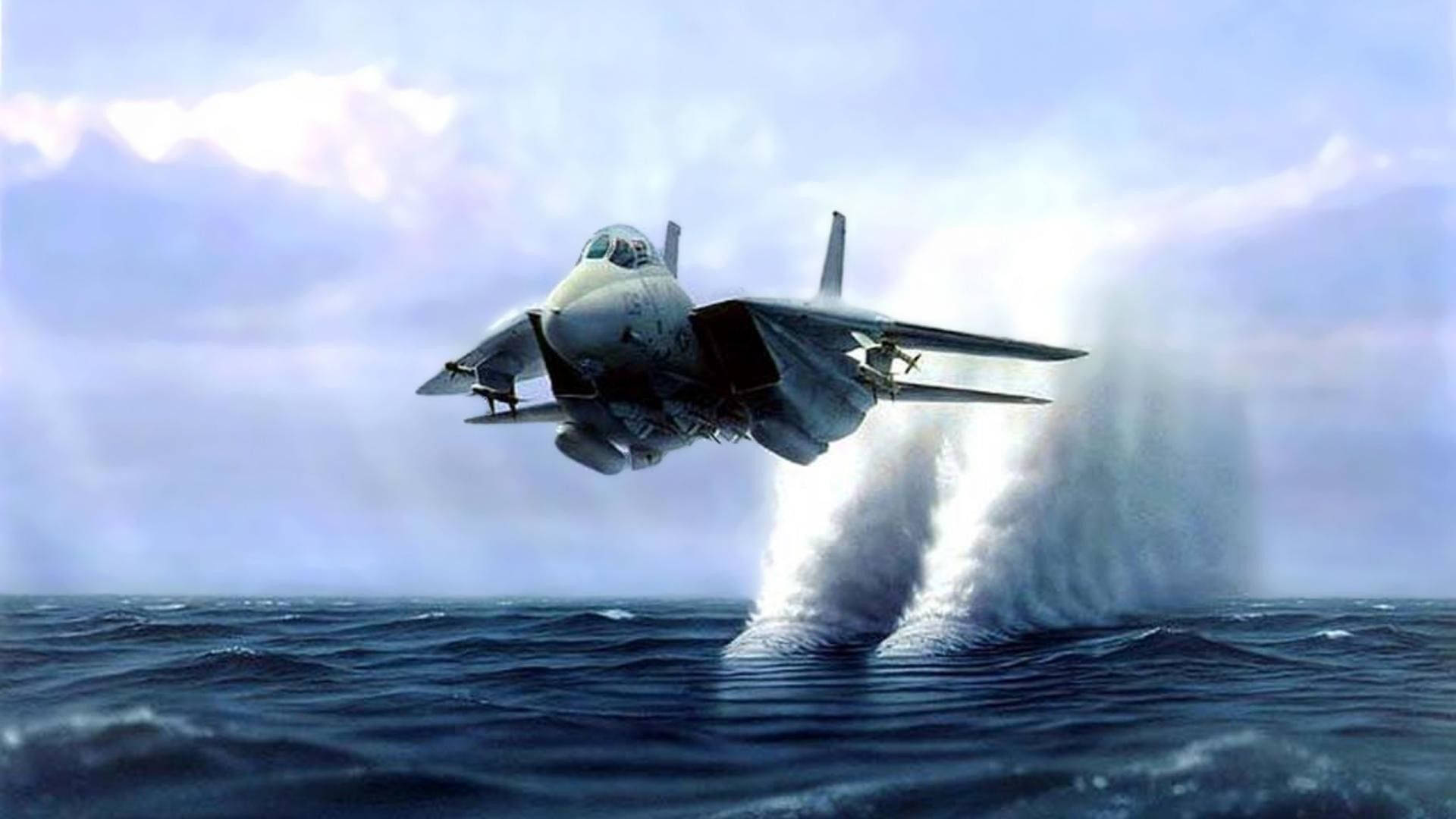 Grumman F-14 Tomcat Fighter Jet Background