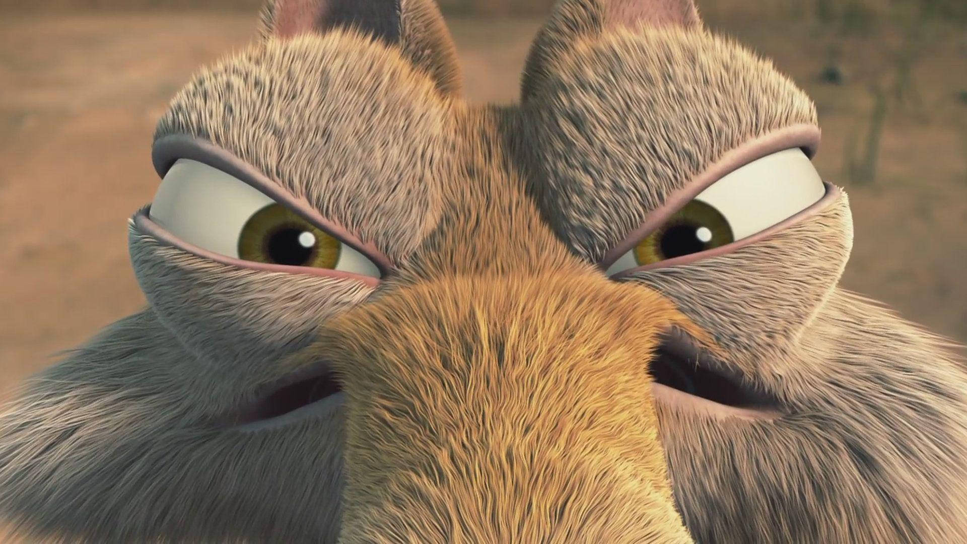 Grumpy Ice Age Scrat Background