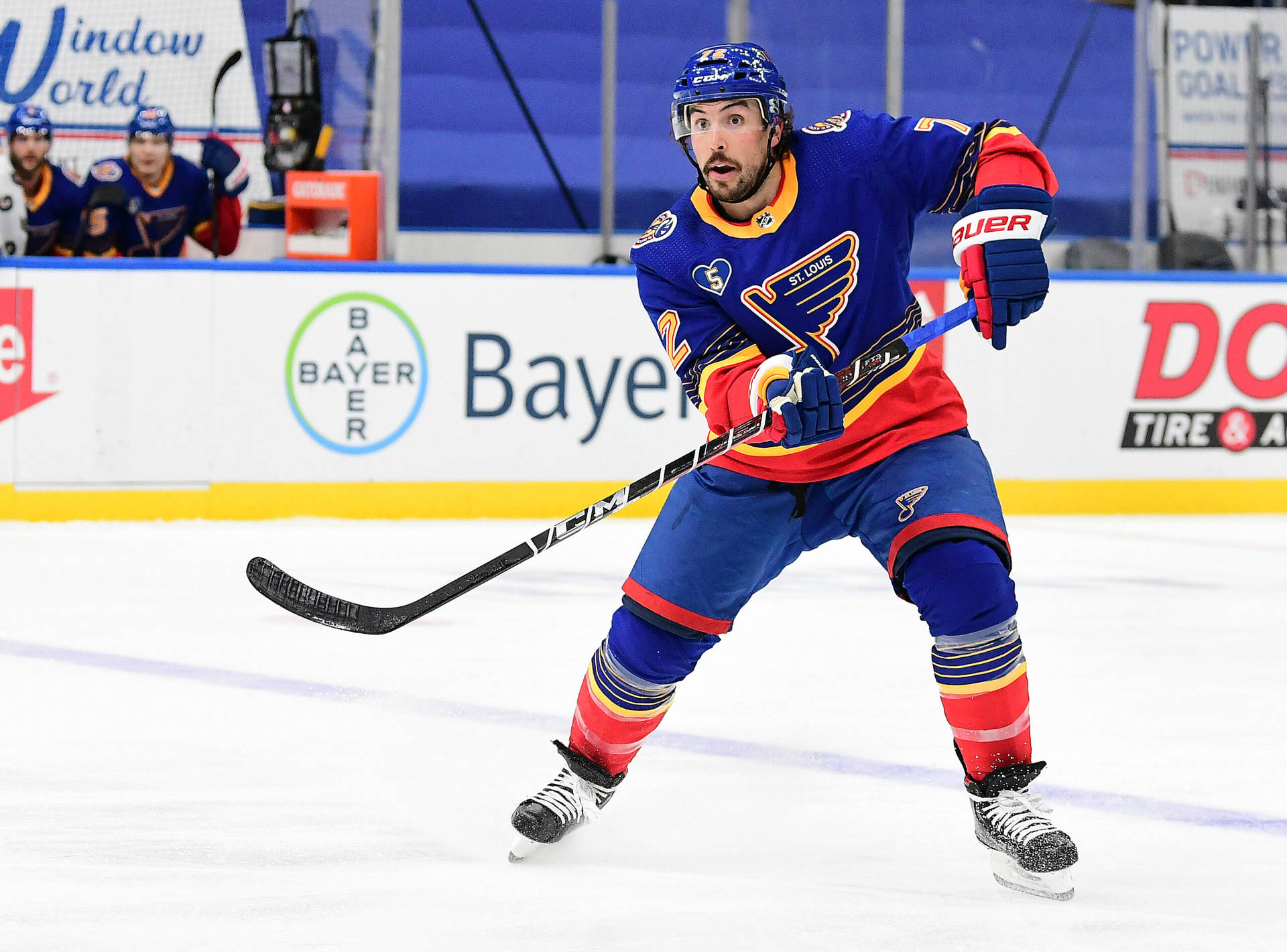 Grumpy Justin Faulk With Stick Background