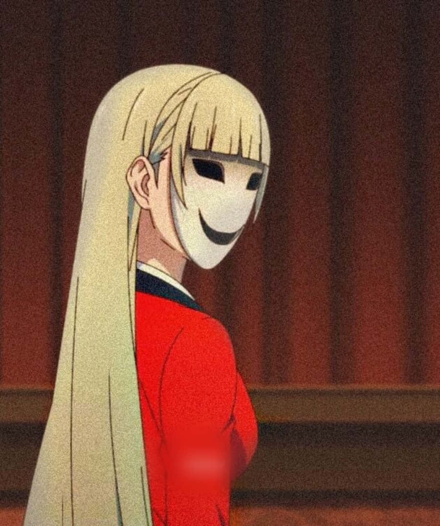 Grunge Anime Girl Kakegurui Ririka Momobami Background