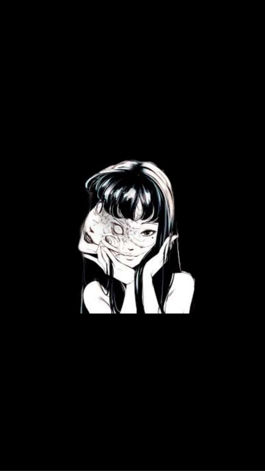 Grunge Anime Girl Tomie Background