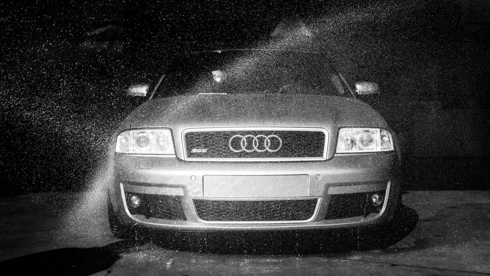 Grunge Audi Car Wash Background