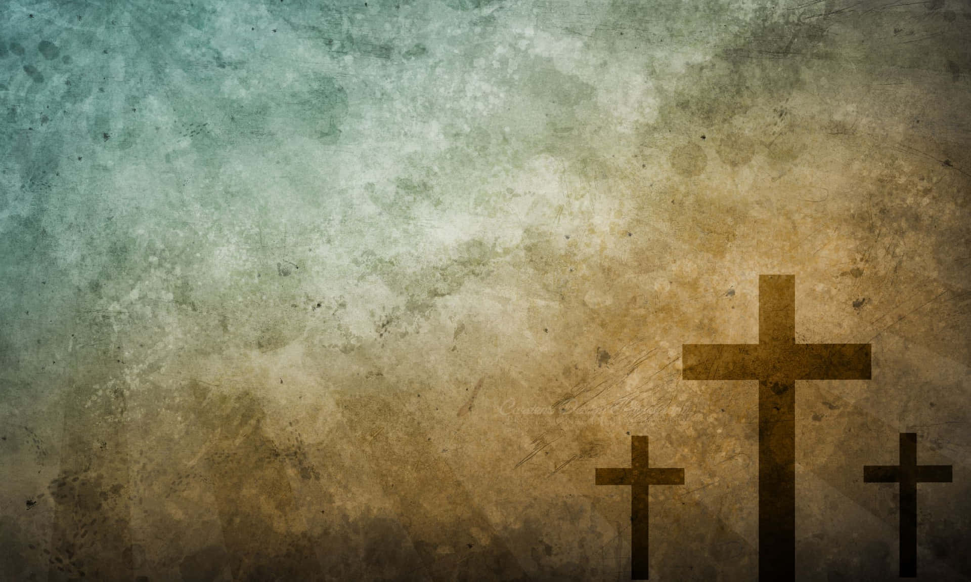 Grunge Background With Crosses On It Background