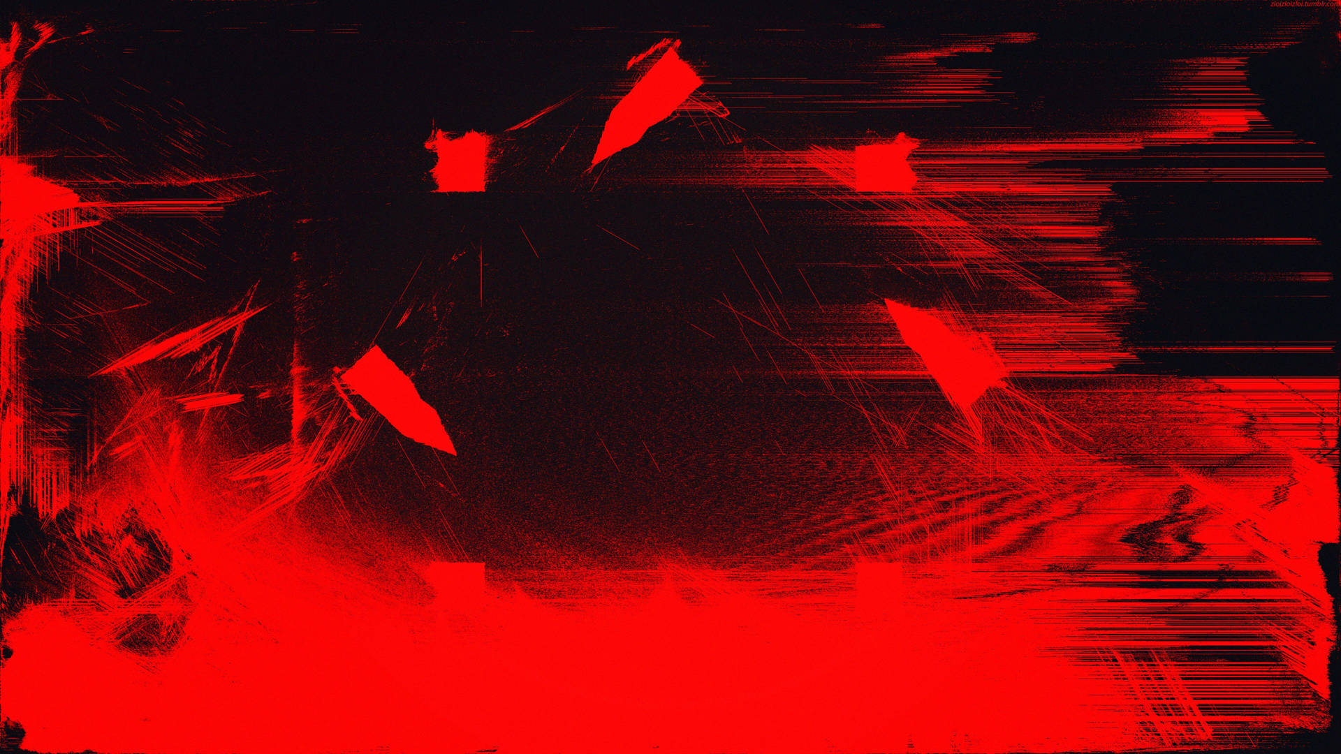 Grunge Black And Red Abstract Art Background