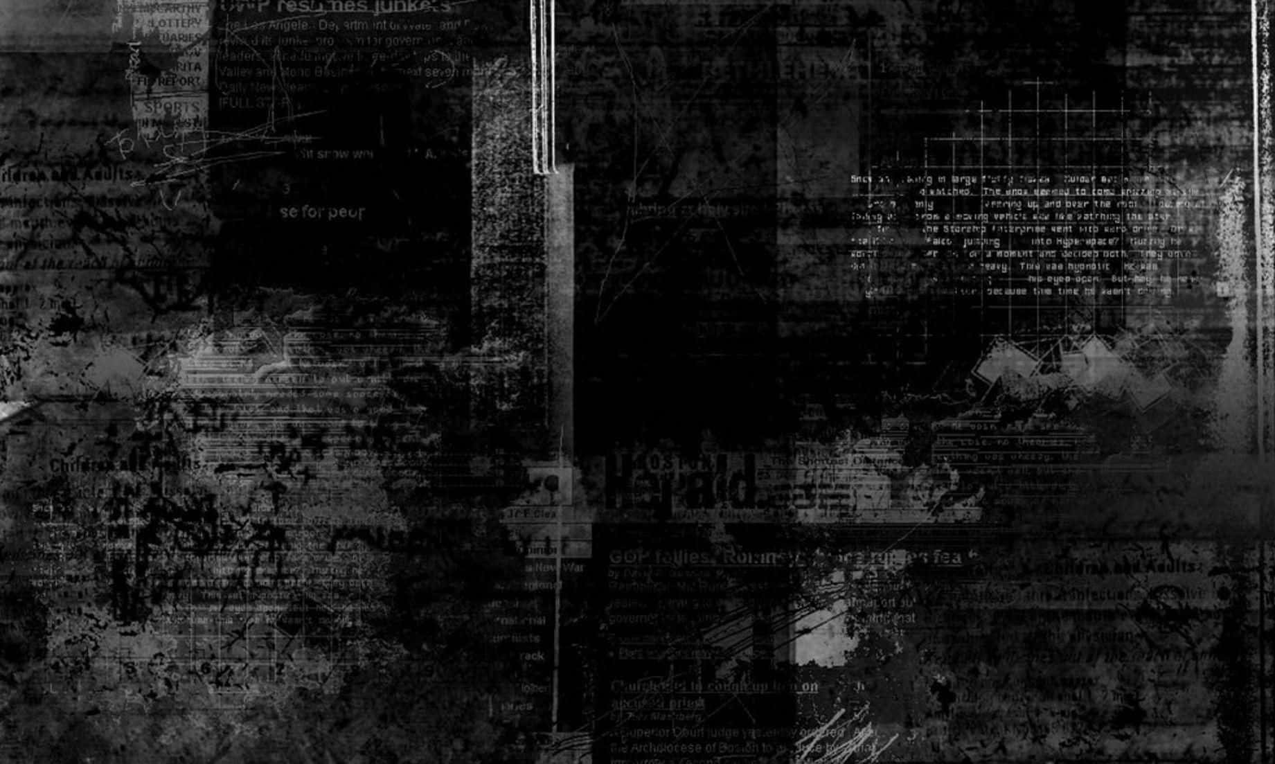 Grunge Black And White Abstract