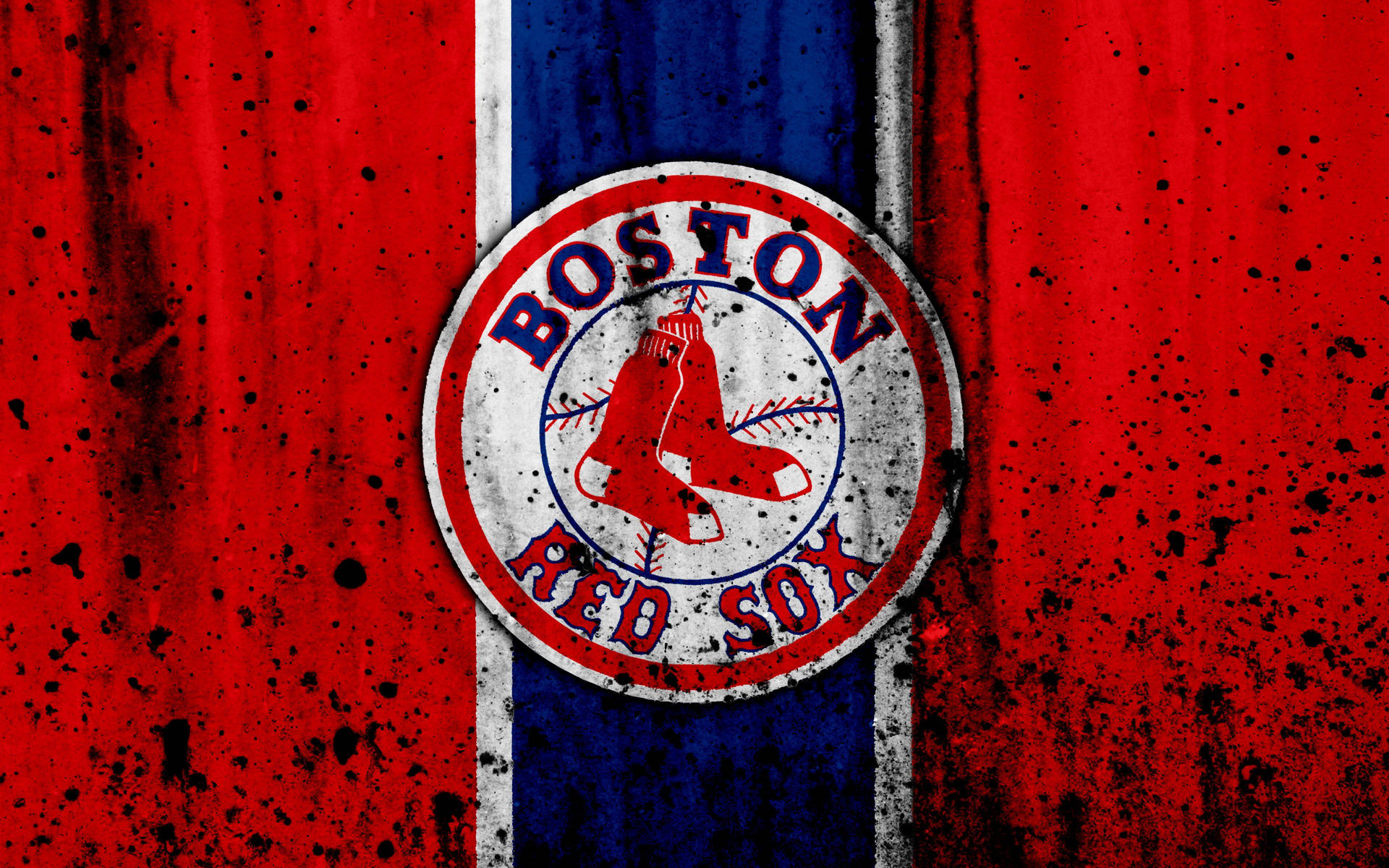 Grunge Boston Red Sox Logo Background