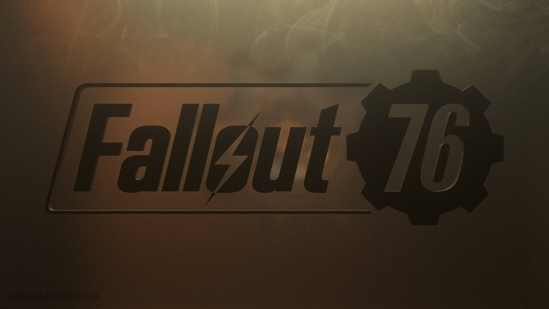 Grunge Fallout 76 Logo Background