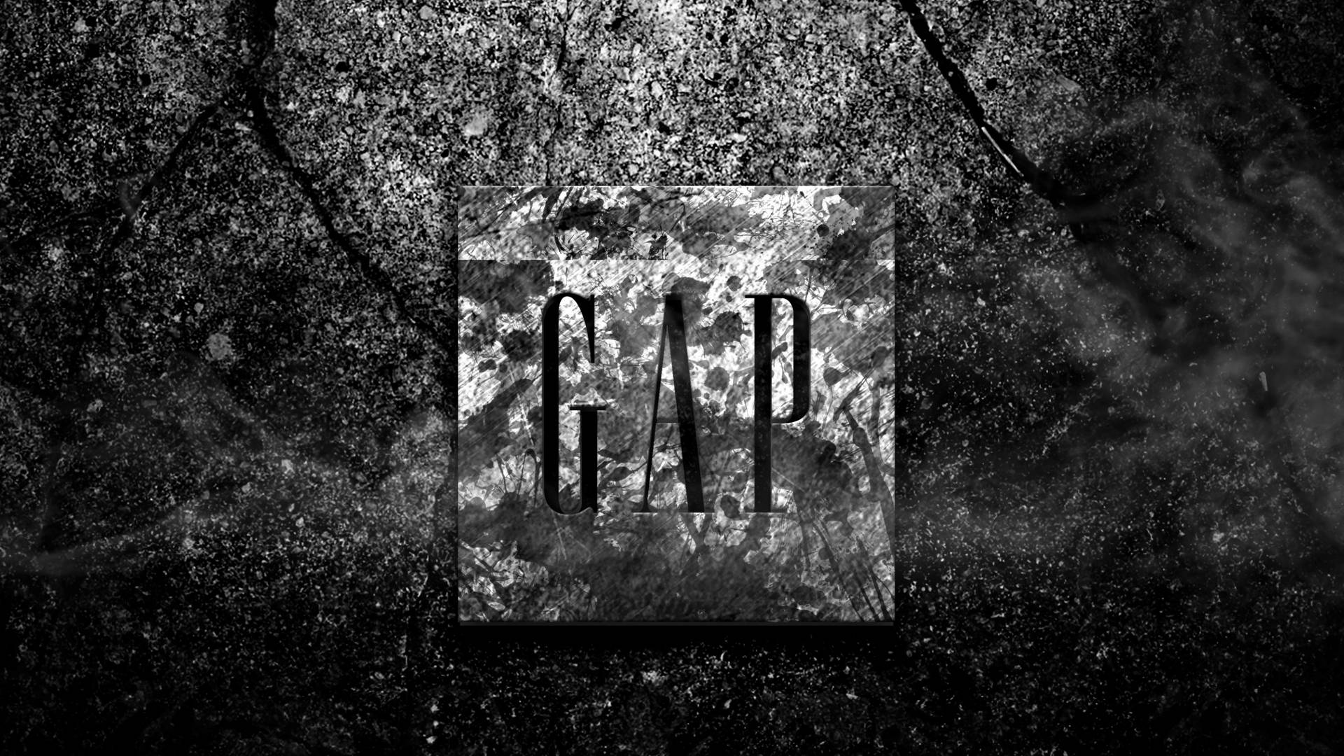 Grunge Gap Logo Art Background
