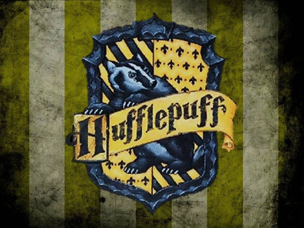 Grunge Hufflepuff Crest Background