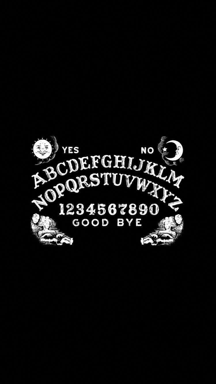 Grunge Ouija Board Halloween Theme Background