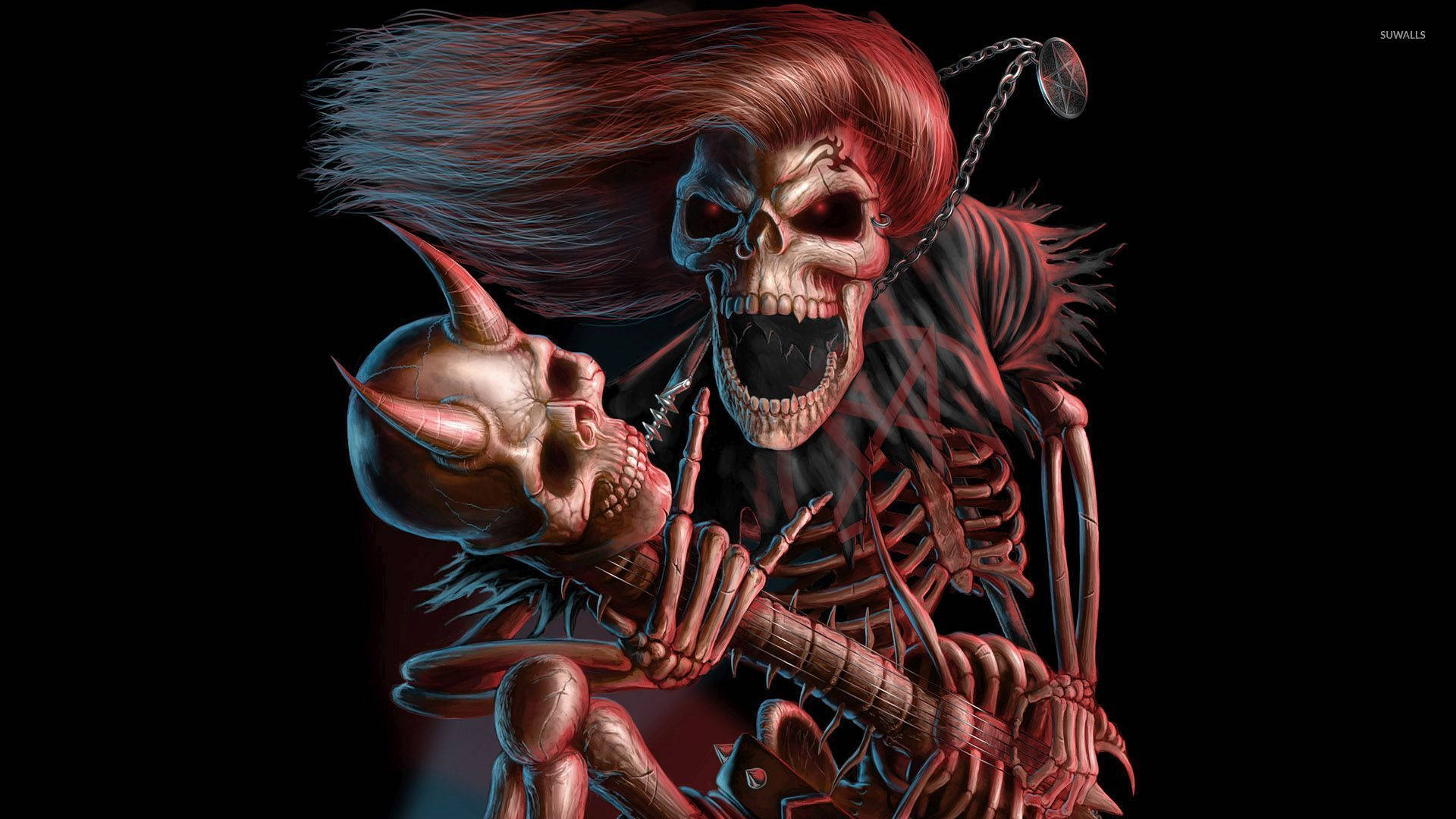 Grunge Punk Skeleton Desktop