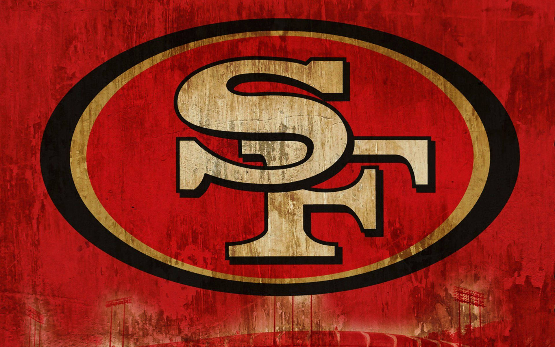 Grunge San Francisco 49ers Logo Background