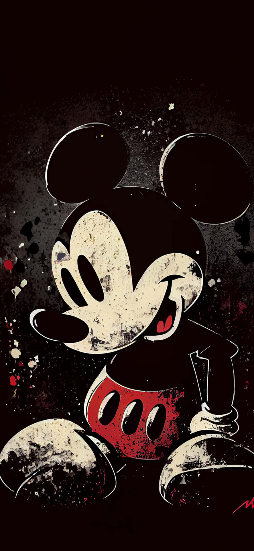 Grunge_ Style_ Mickey_ Mouse_ Artwork