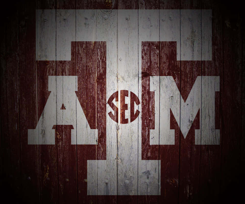 Grunge Texas Am Aggies Log Background