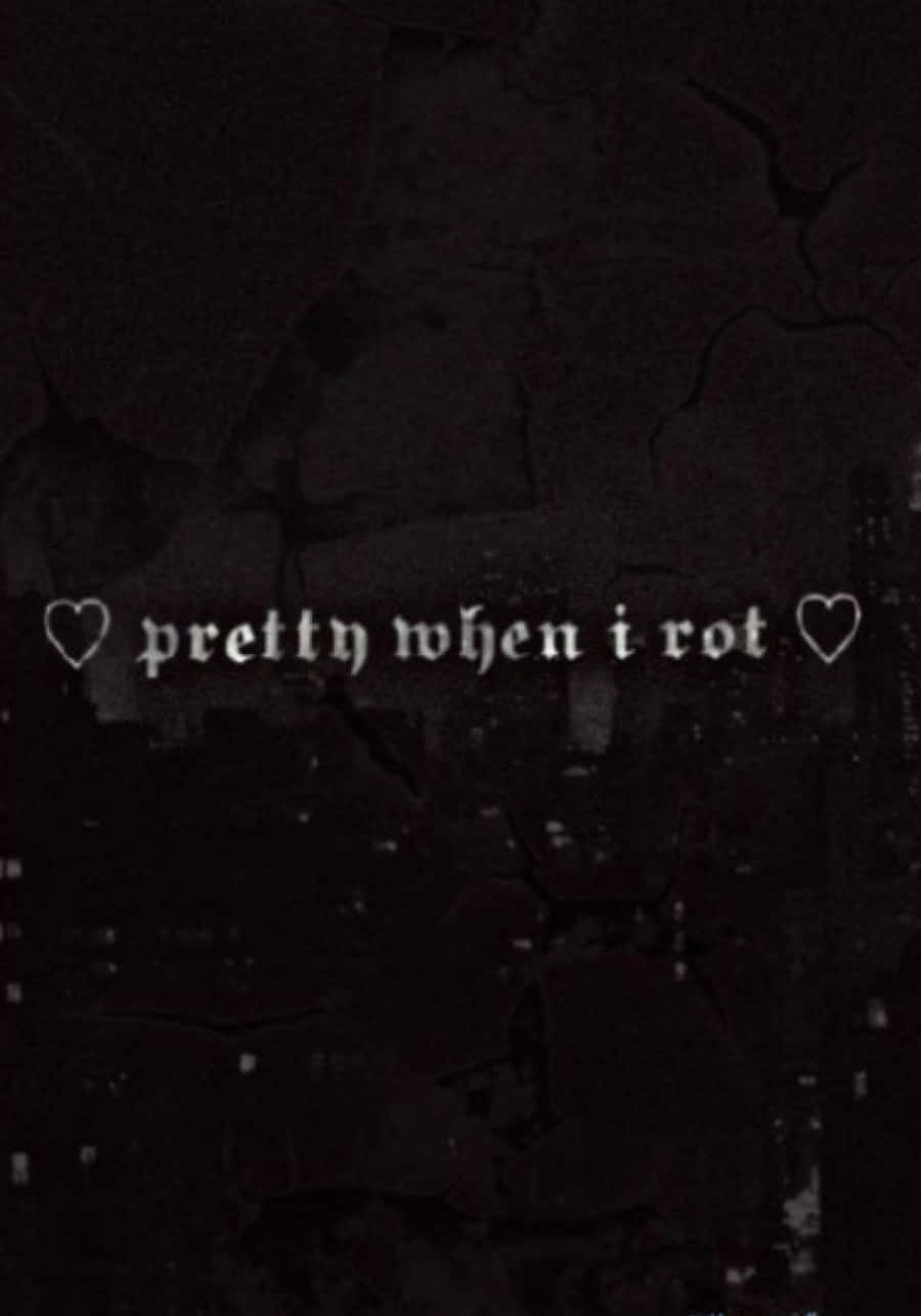Grunge Tumblr Aesthetic Gothic Typography Background