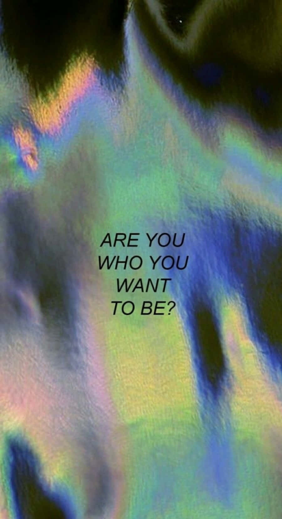 Grunge Tumblr Aesthetic Holographic Quote