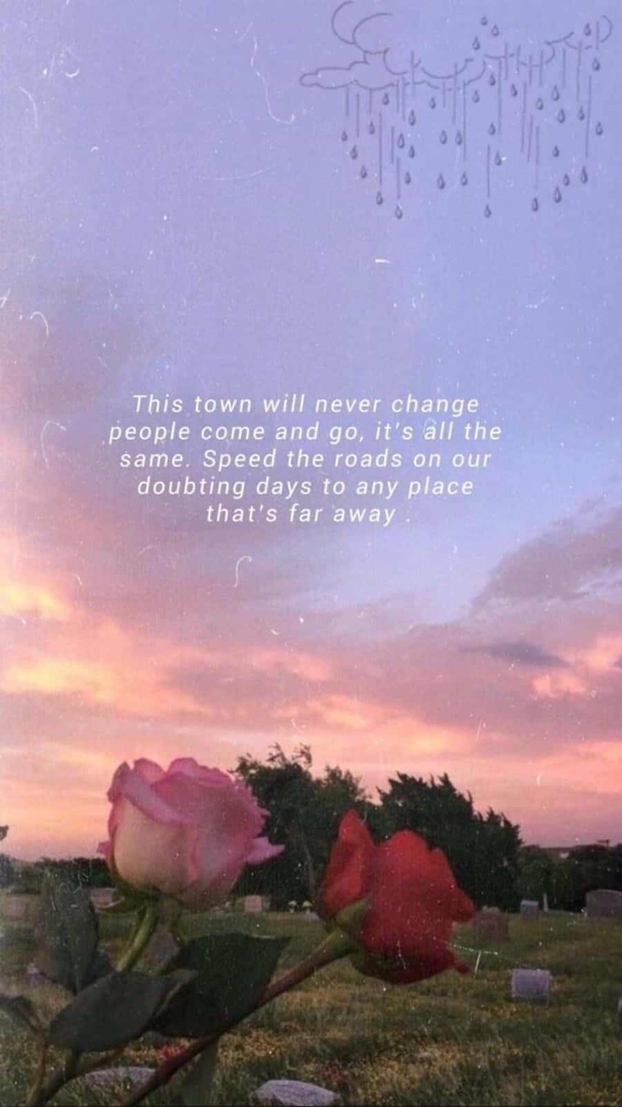 Grunge Tumblr Aesthetic Pink And Red Roses