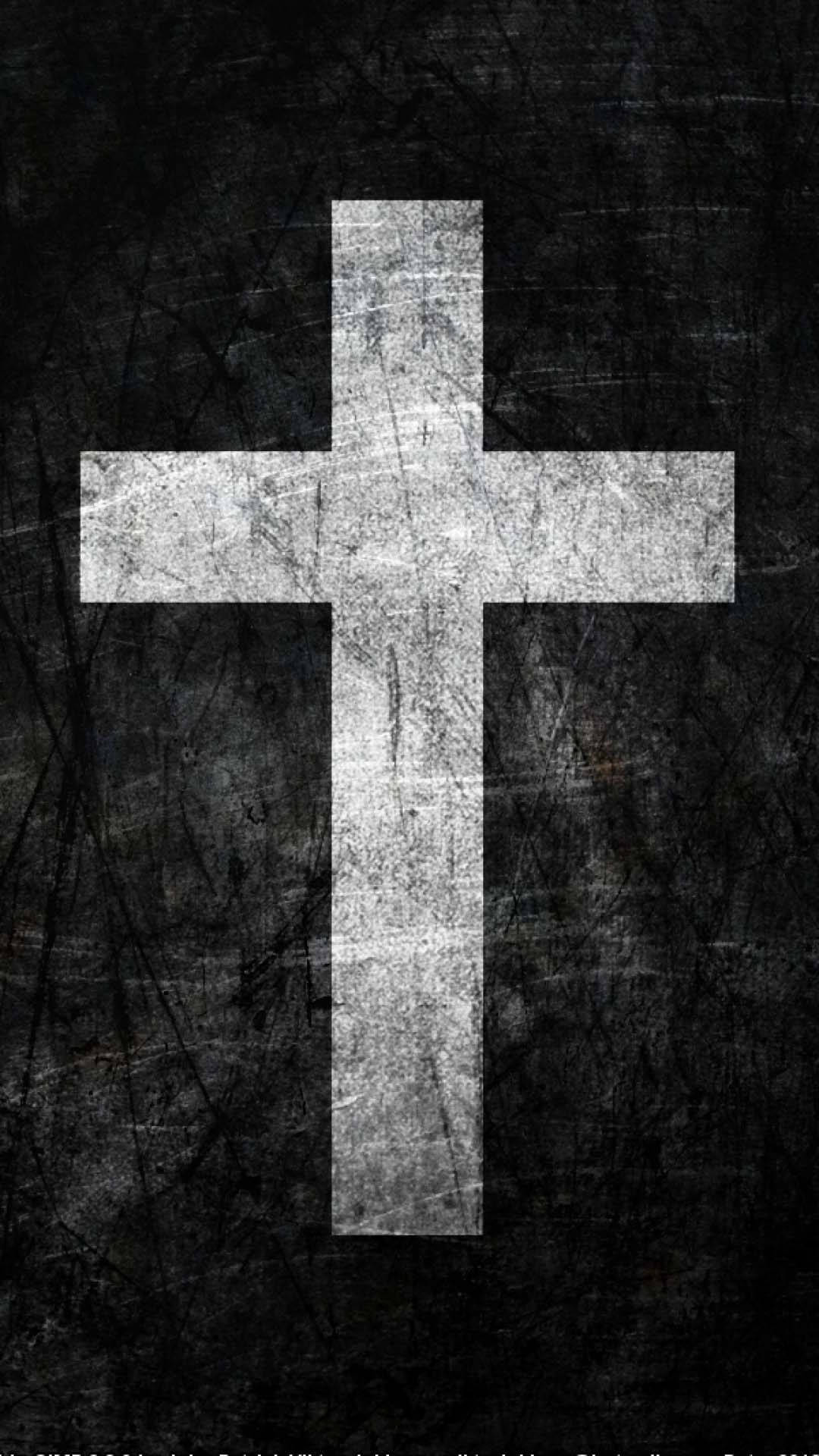 Grungy Cross Christian Iphone Background