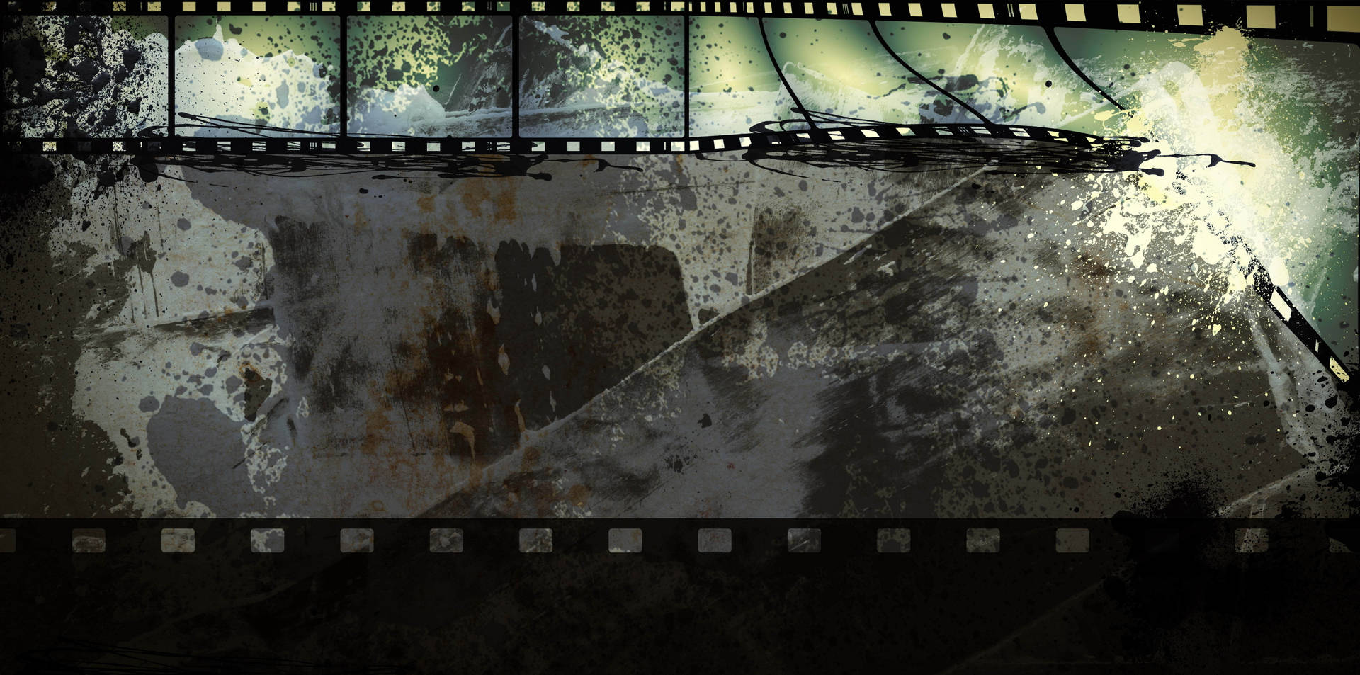 Grungy Old Film Background