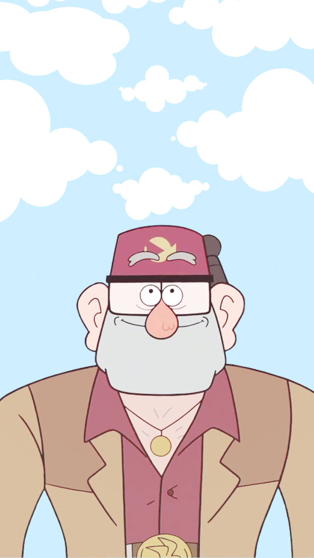 Grunkle Stan Happy Face Background