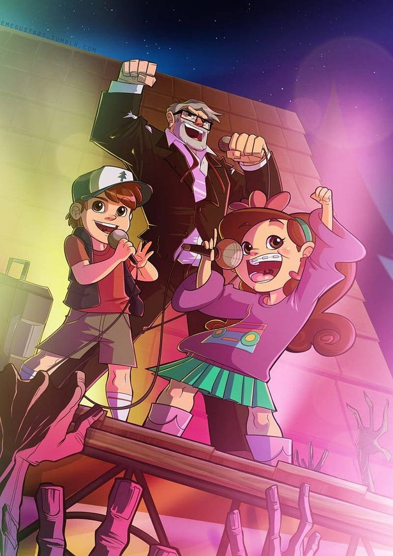 Grunkle Stan In Concert Background
