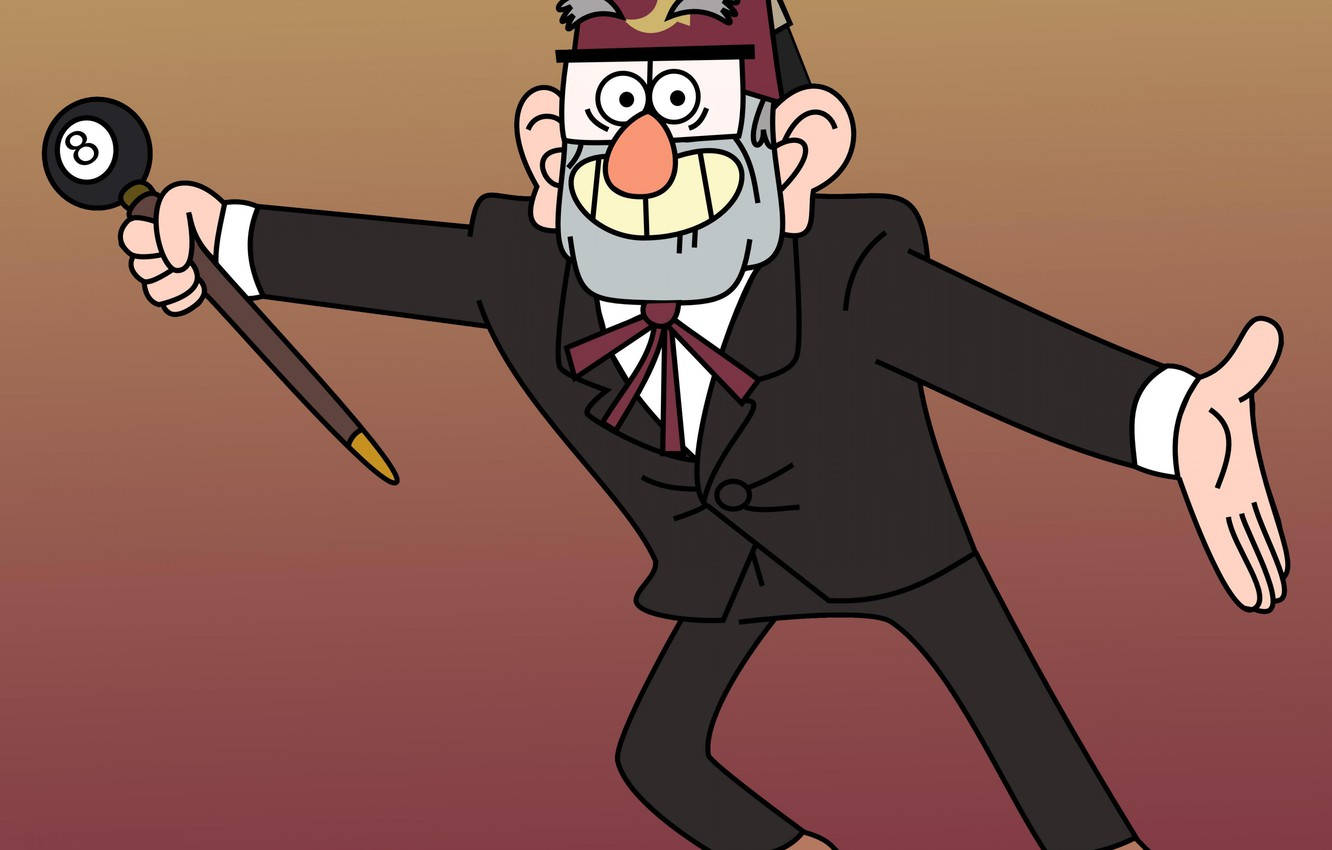 Grunkle Stan Welcome Pose Background