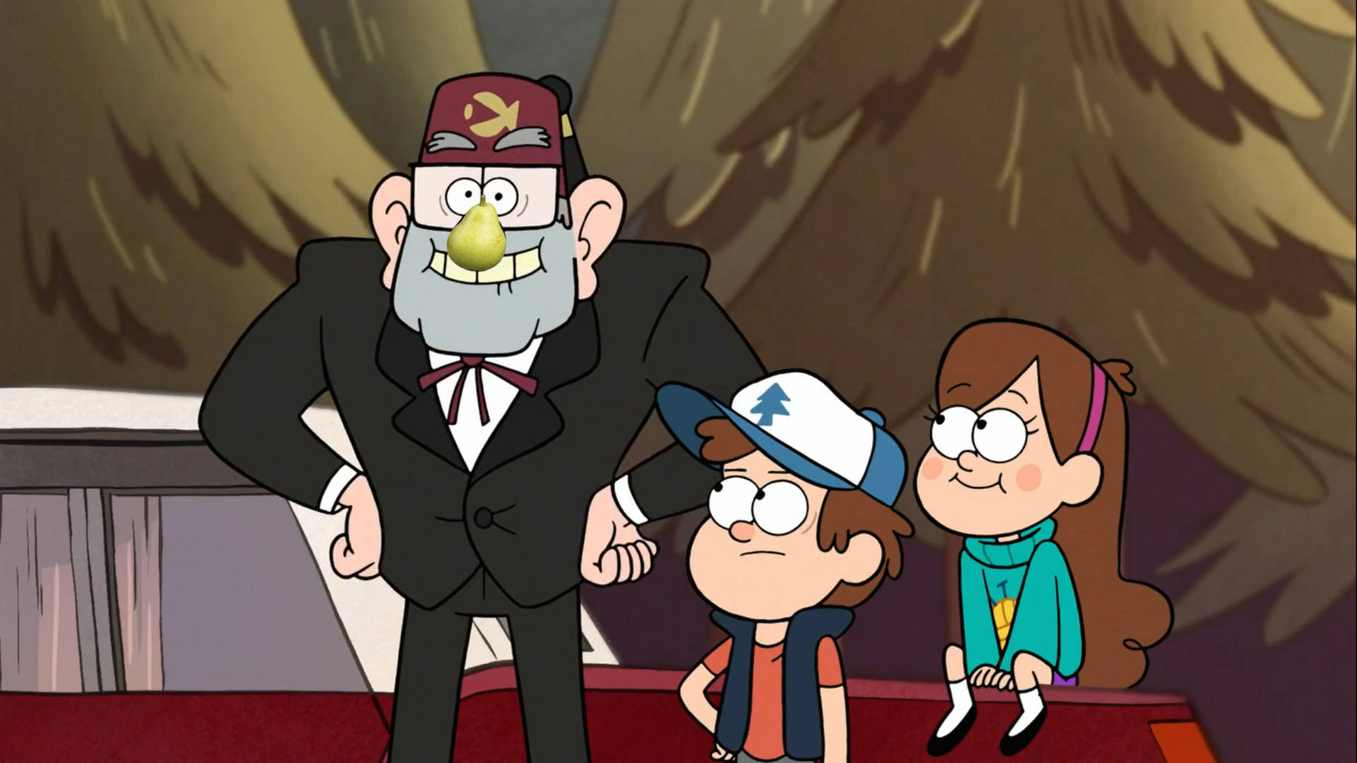 Grunkle Stan With Grandchildren