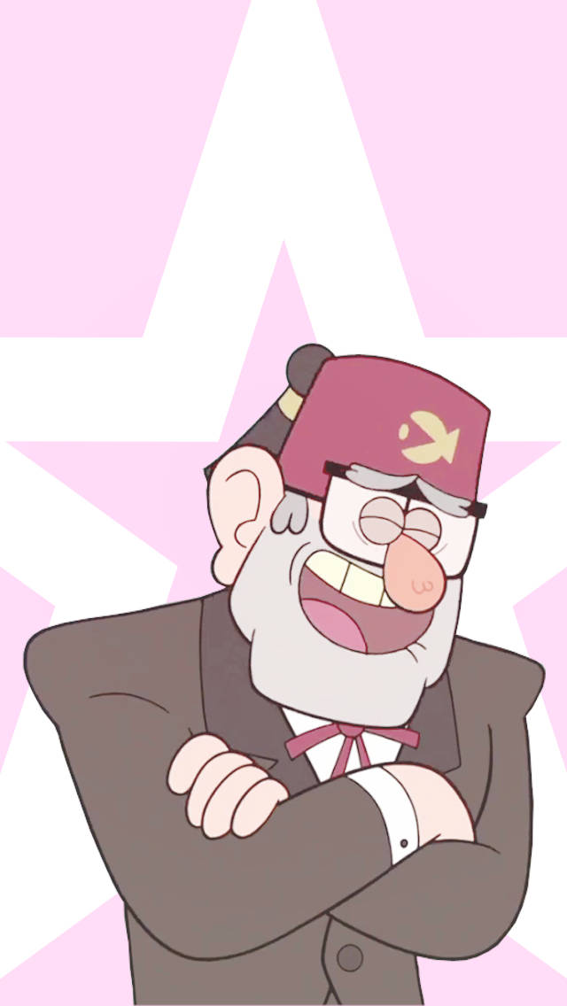 Grunkle Stan With Star Background