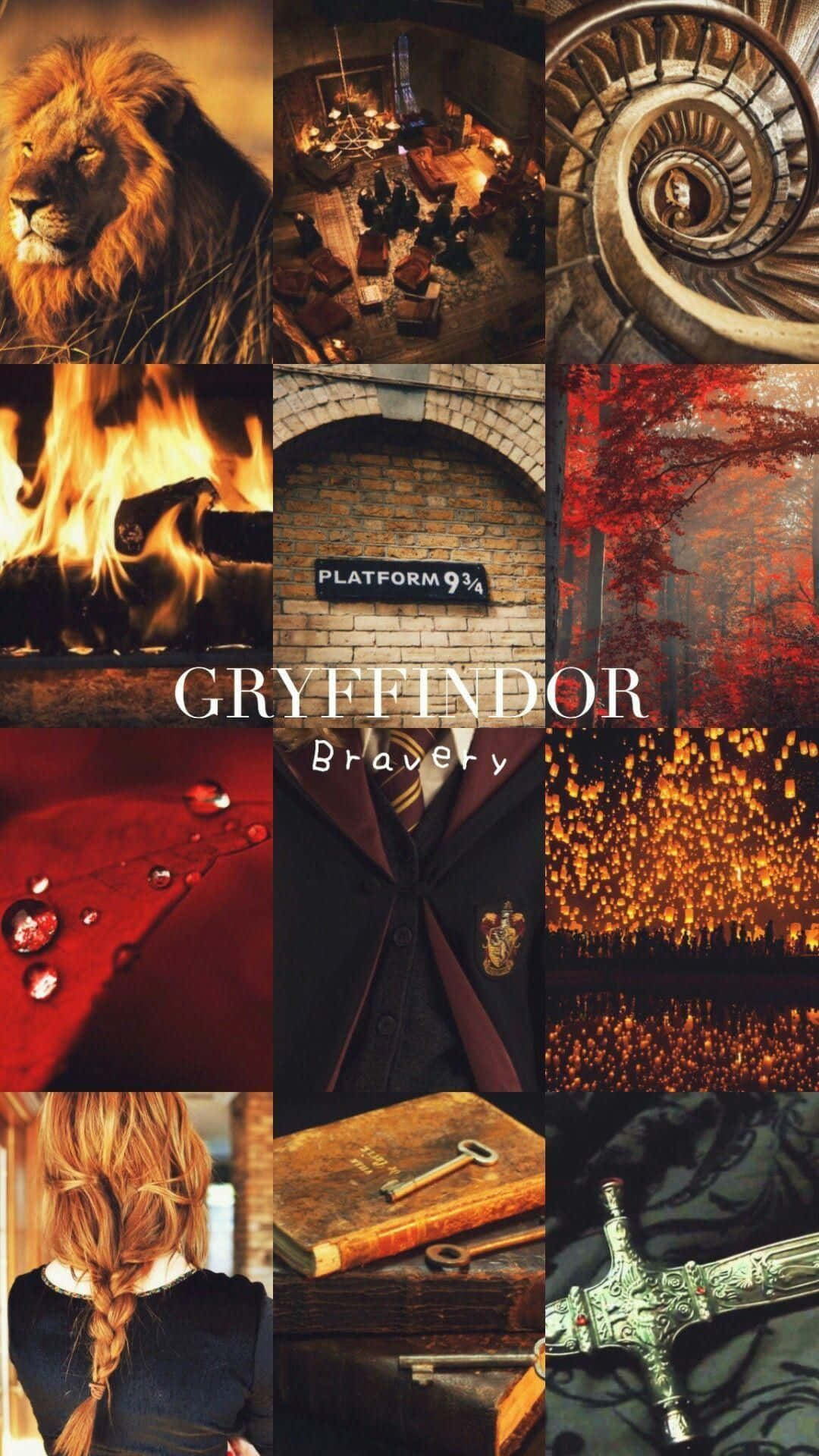 Gryffindor Aesthetic Iphone Lock Screen Background