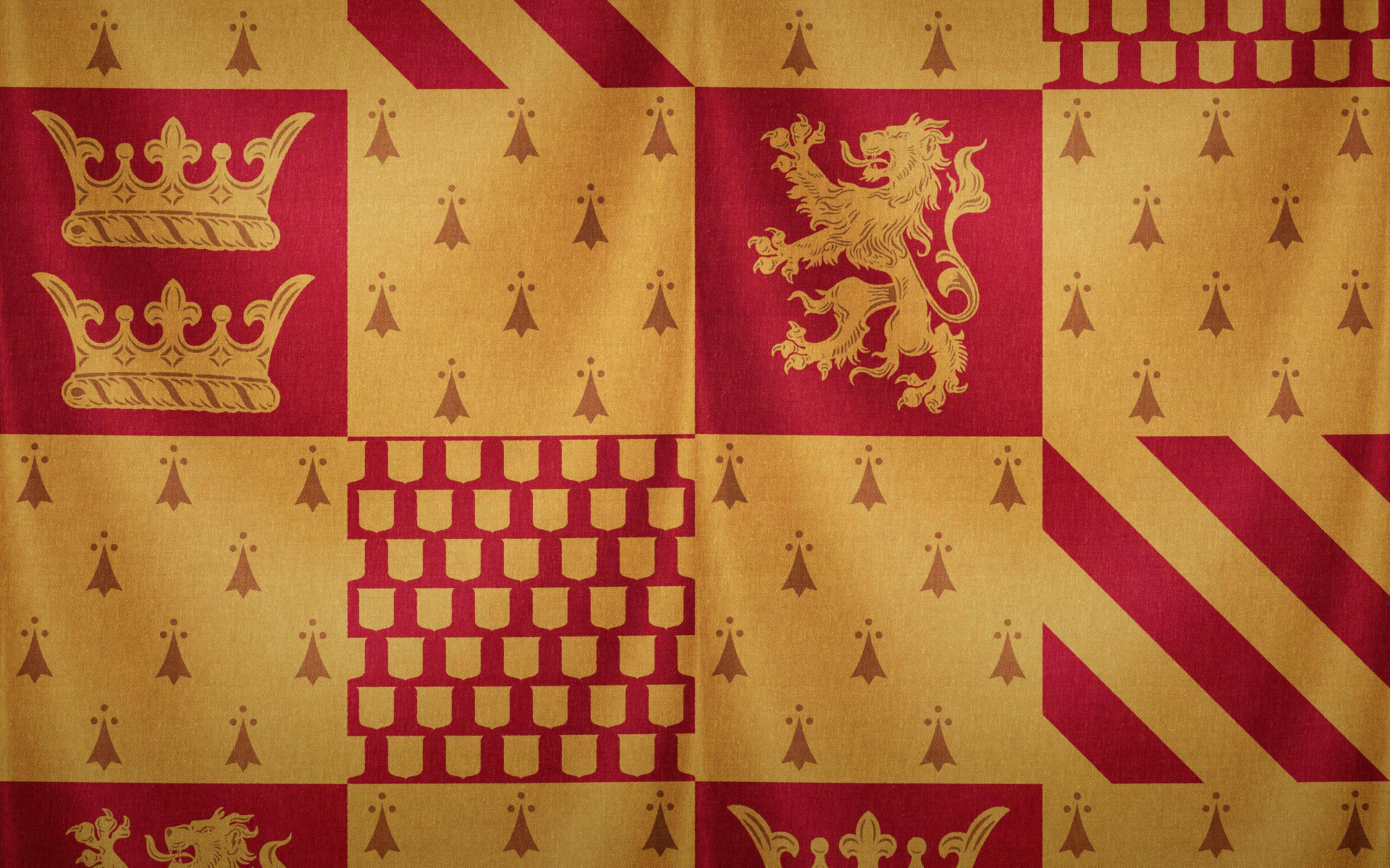 Gryffindor House Flag Pattern Background