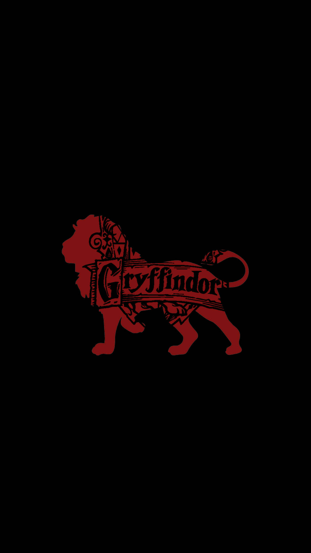 Gryffindor Lion Crest Art Background