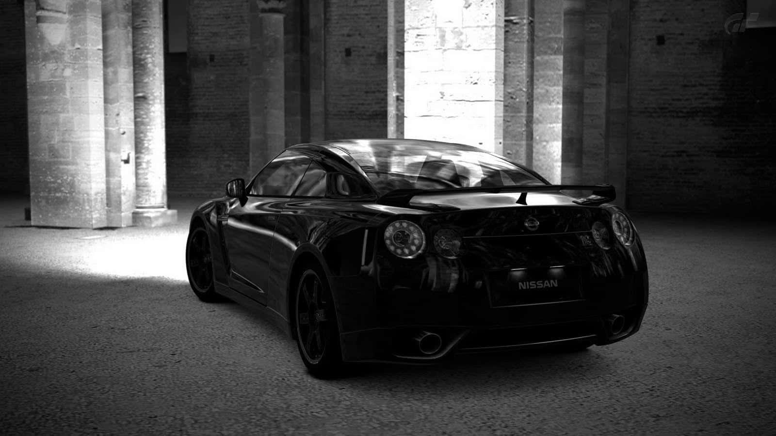 Gt-r Desktop Black And White Background