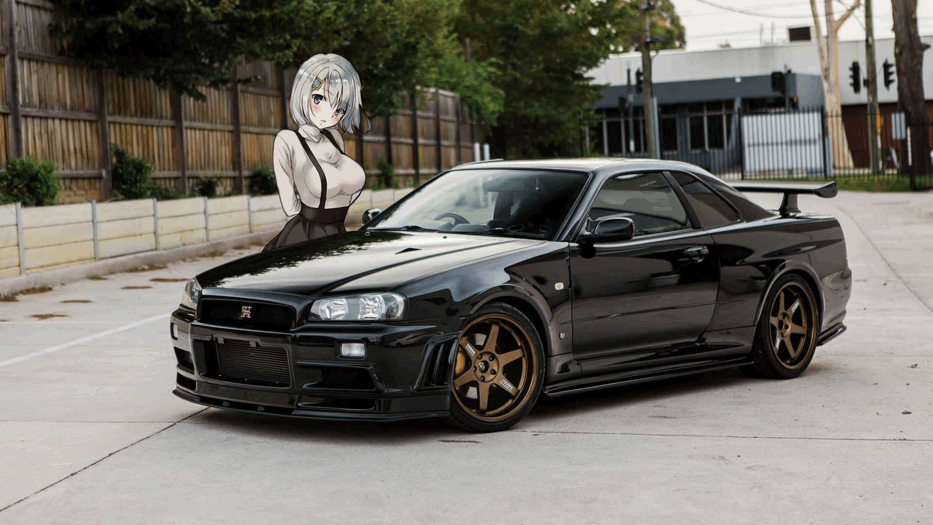 Gt R Gold Rims Jdm Anime
