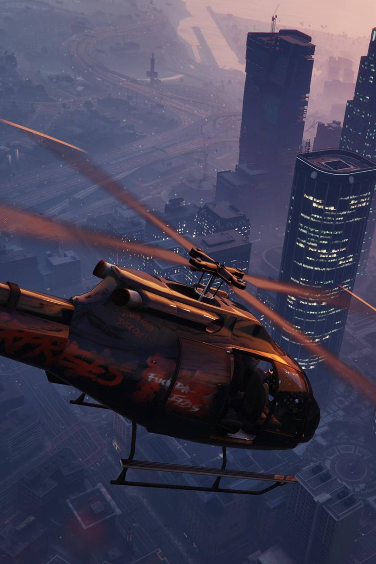 Gta Iphone Buzzard Helicopter Background