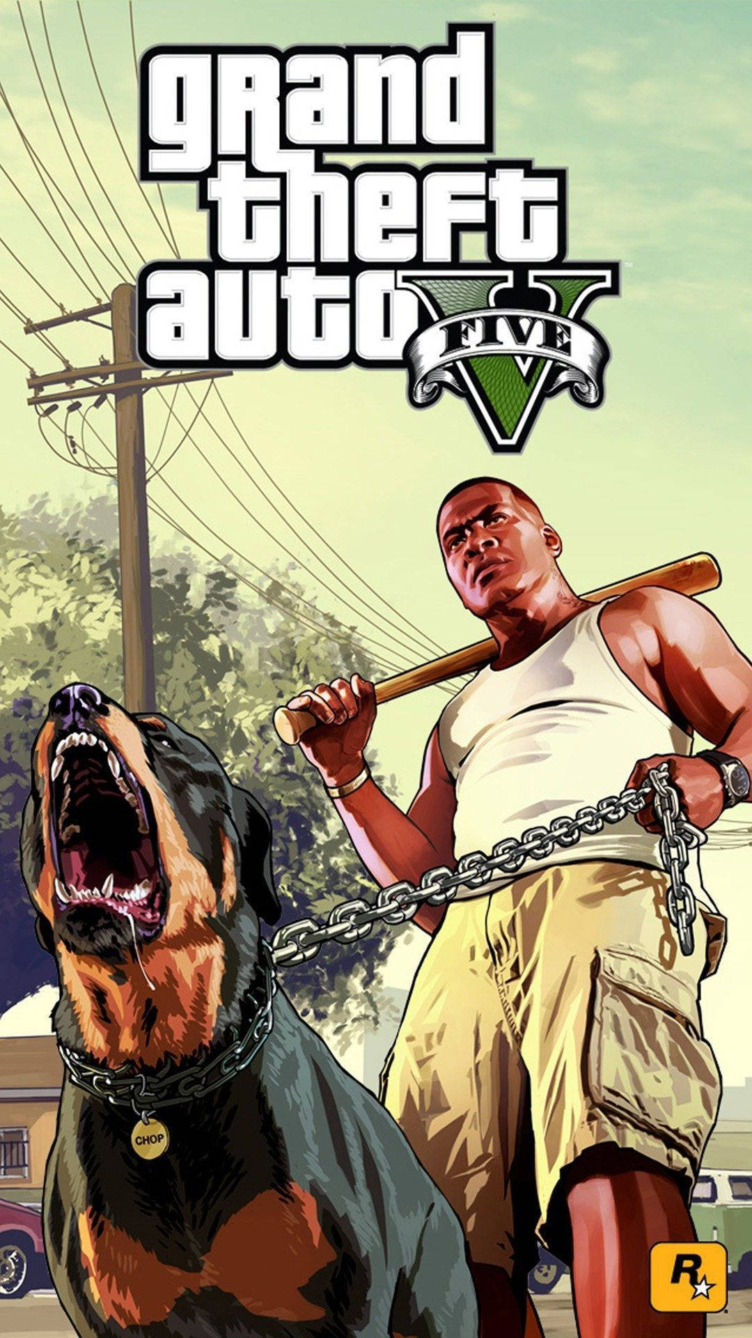 Gta Iphone Chop And Franklin Background