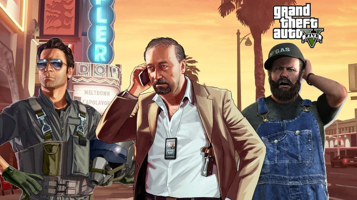 Gta Onlinewith Dave Norton Background