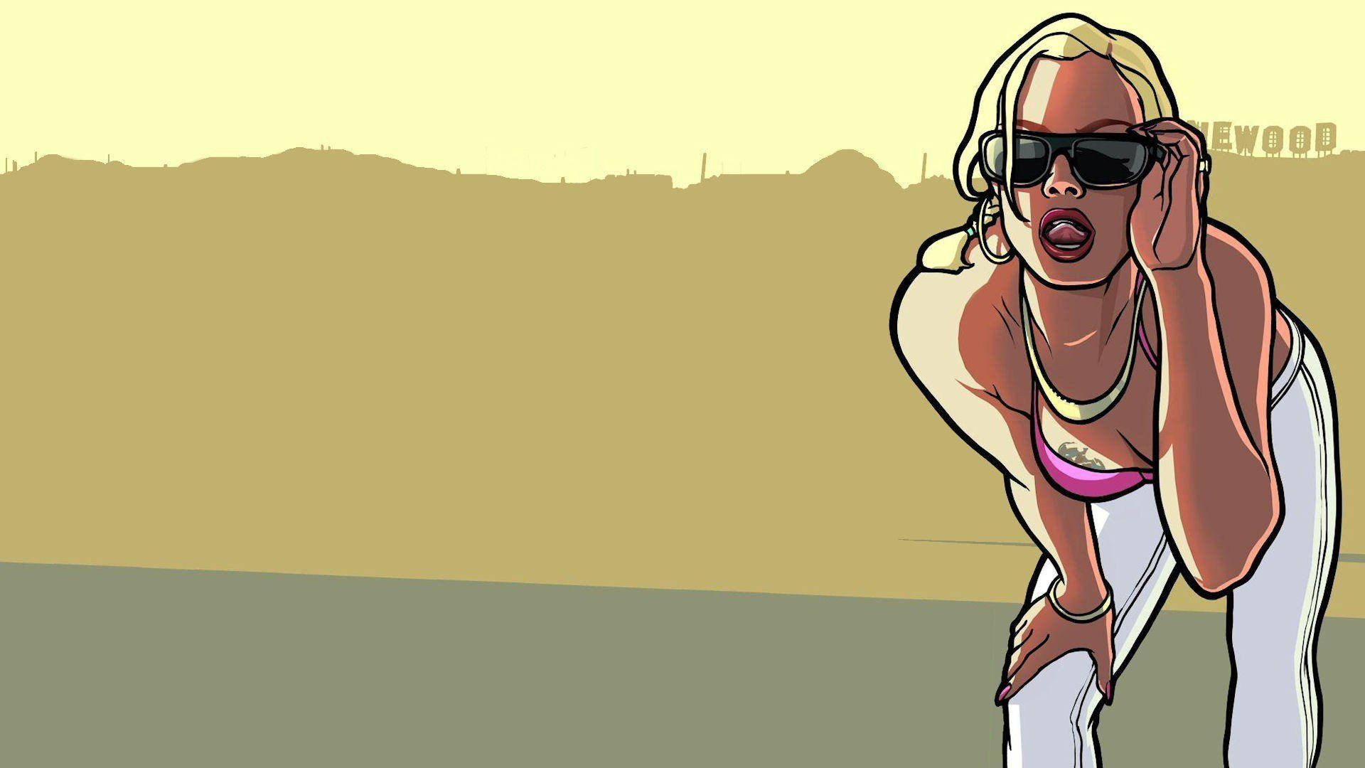 Gta Sa 4k Blonde Girl Background