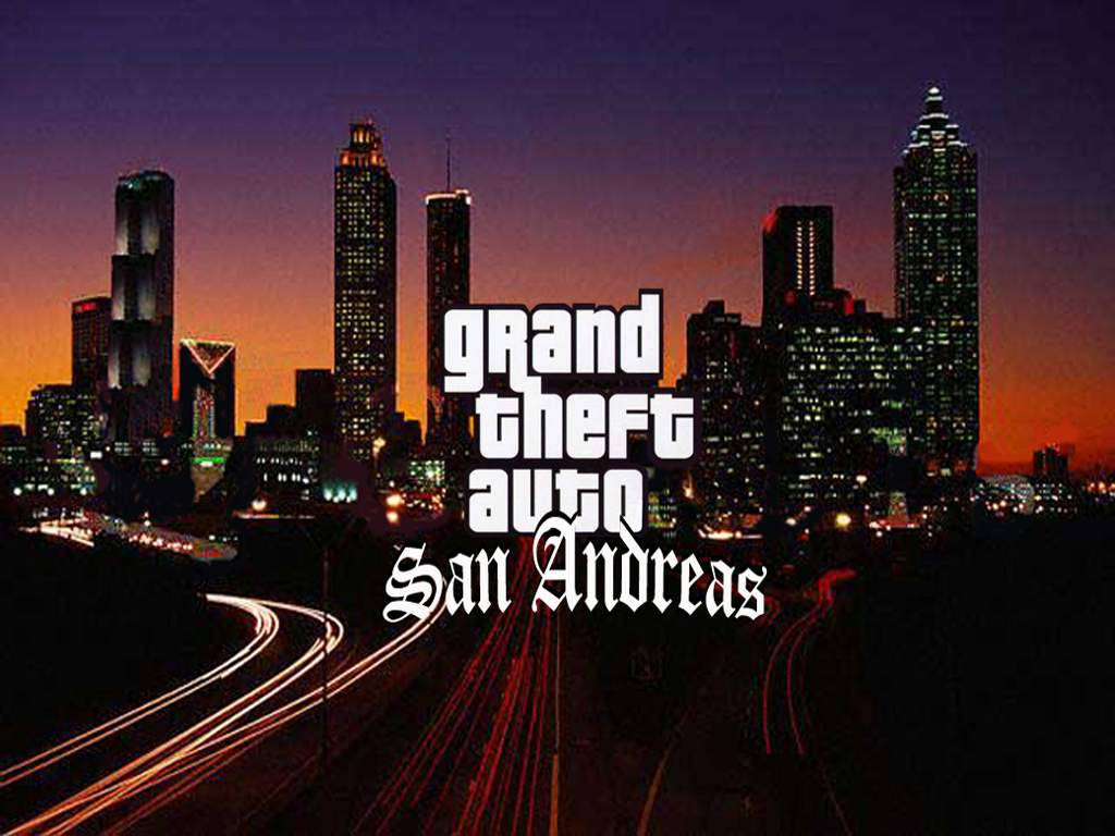 Gta San Andreas Night City Lights Background