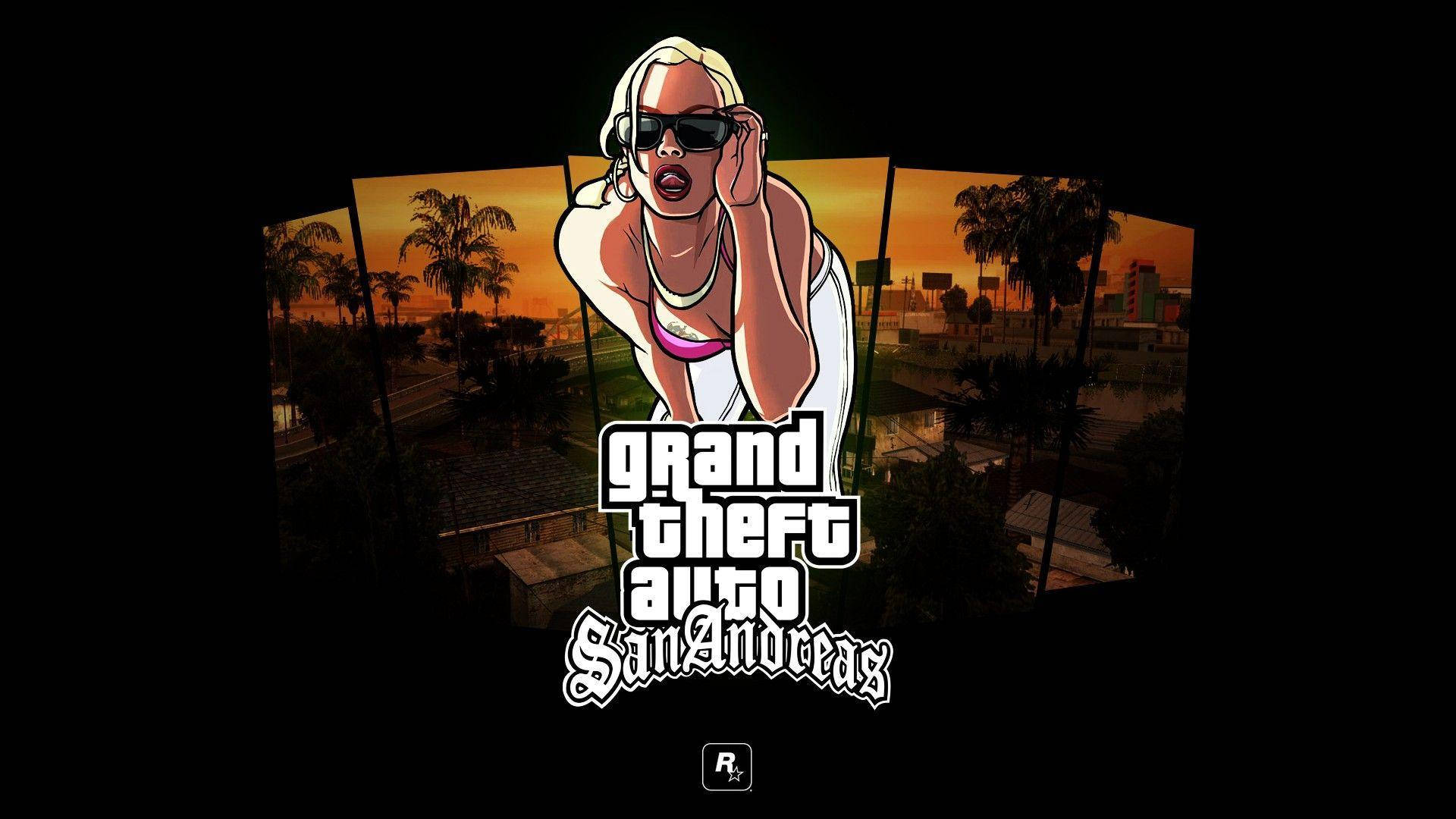 Gta San Andreas Woman In White Dress Background