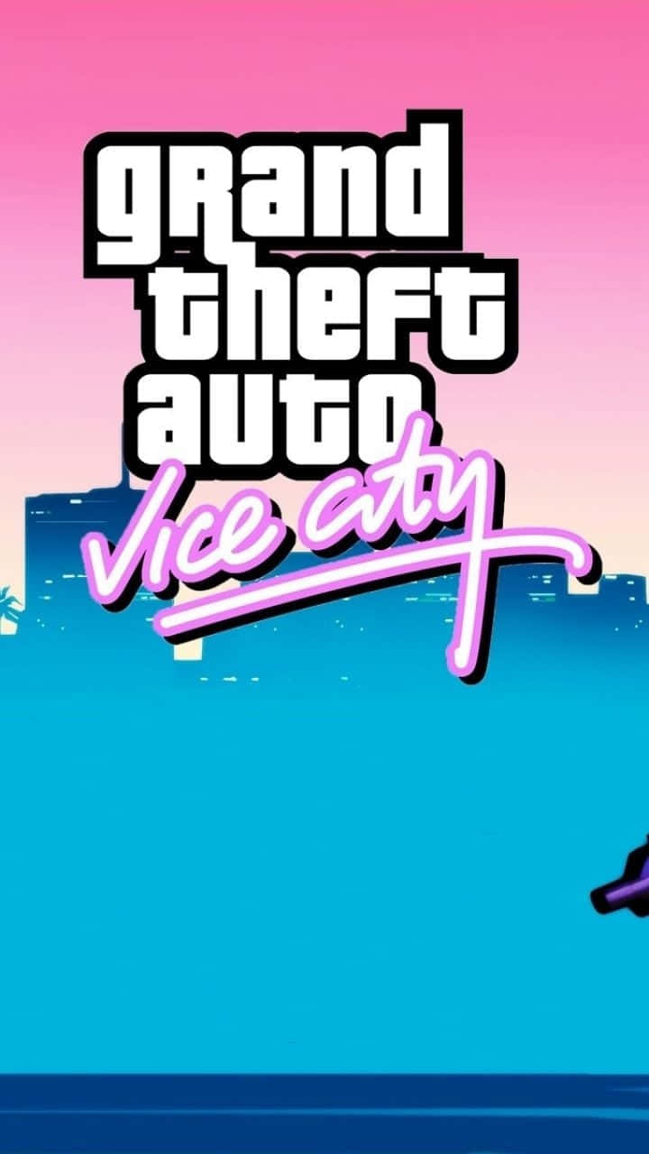 Gta Vc Pink Blue Mobile Background